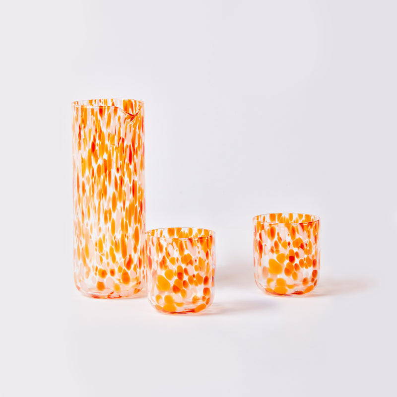 Dots Orange Tumblers (set of 2)