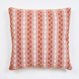 Woven Check Rust 60cm Cushion