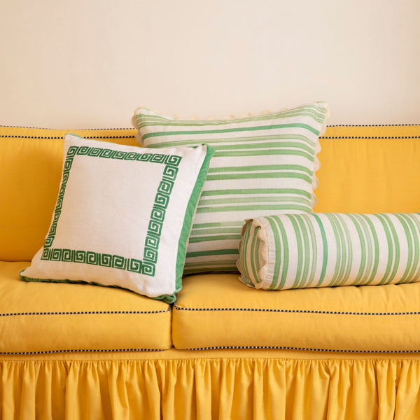 Stripe Green 60cm Cushion