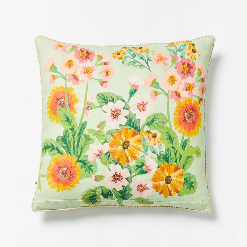 Flower Bed Mint 60cm Cushion