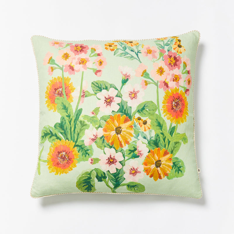 Flower Bed Mint 60cm Cushion