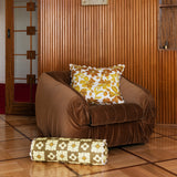 Small Dogwood Mustard 60cm Cushion