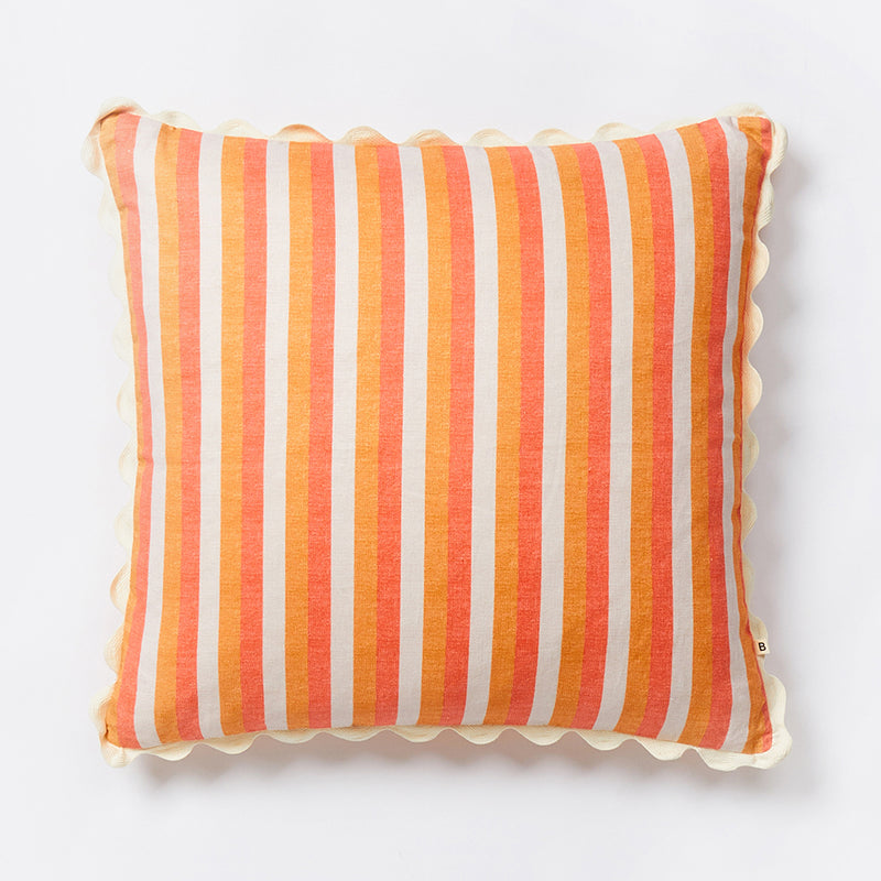 Florence Stripe Red 60cm Cushion