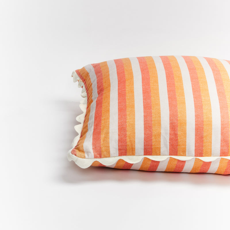 Florence Stripe Red 60cm Cushion
