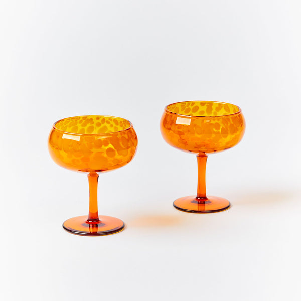Dots Amber Coupes (set of 2)