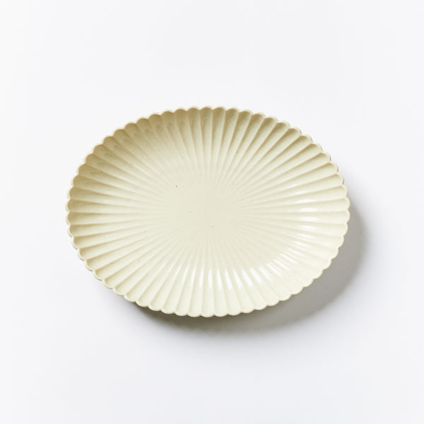 Marumitsu Oval Plate Large White