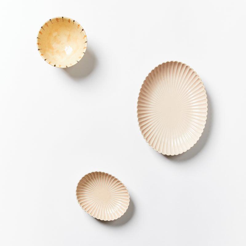 Marumitsu Oval Plate Small Pink