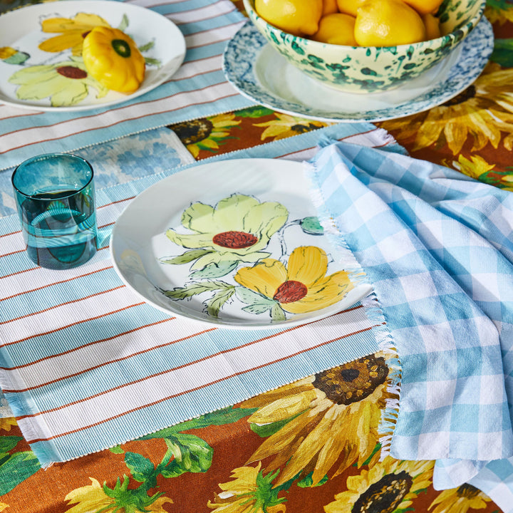Gingham Blue Napkins (set of 4)