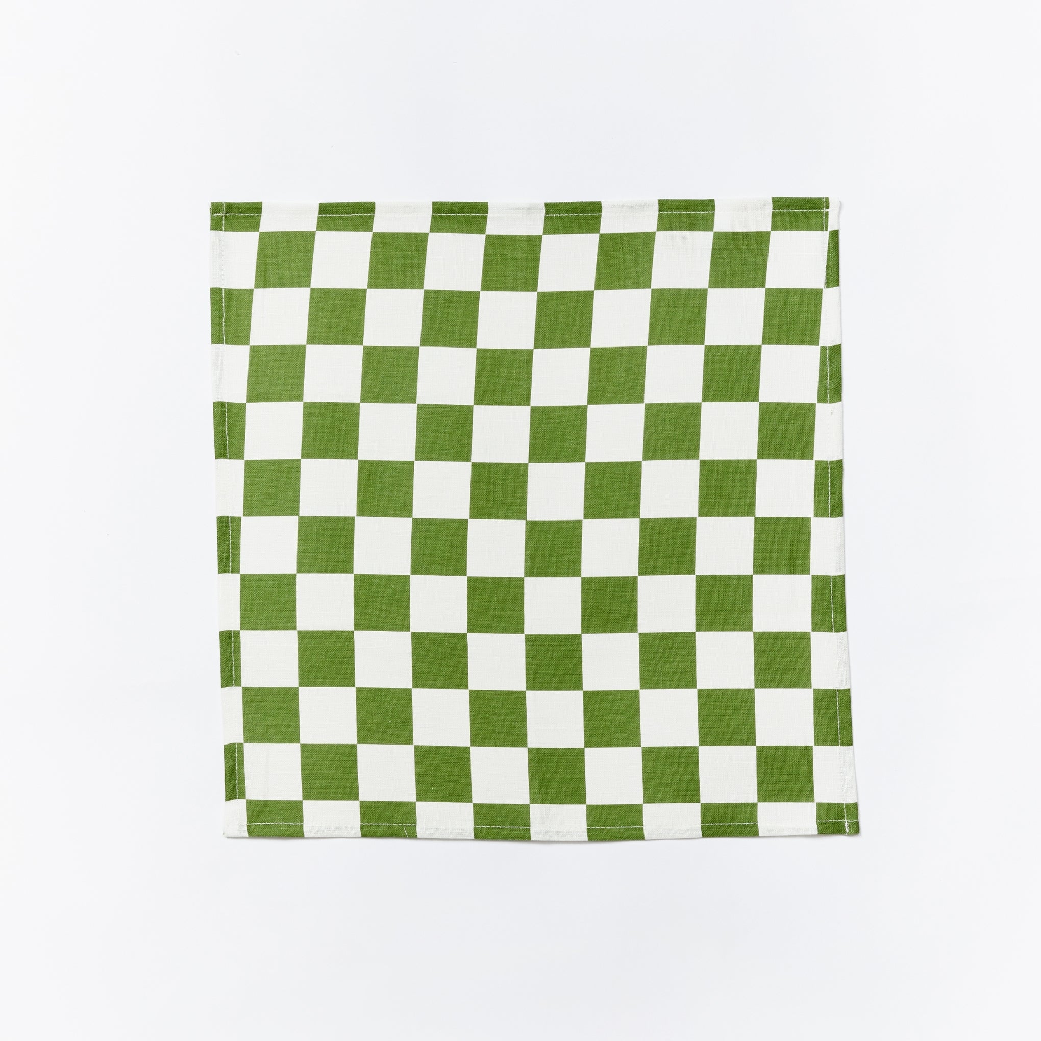 Small Checkers Thyme Napkins (set of 4)