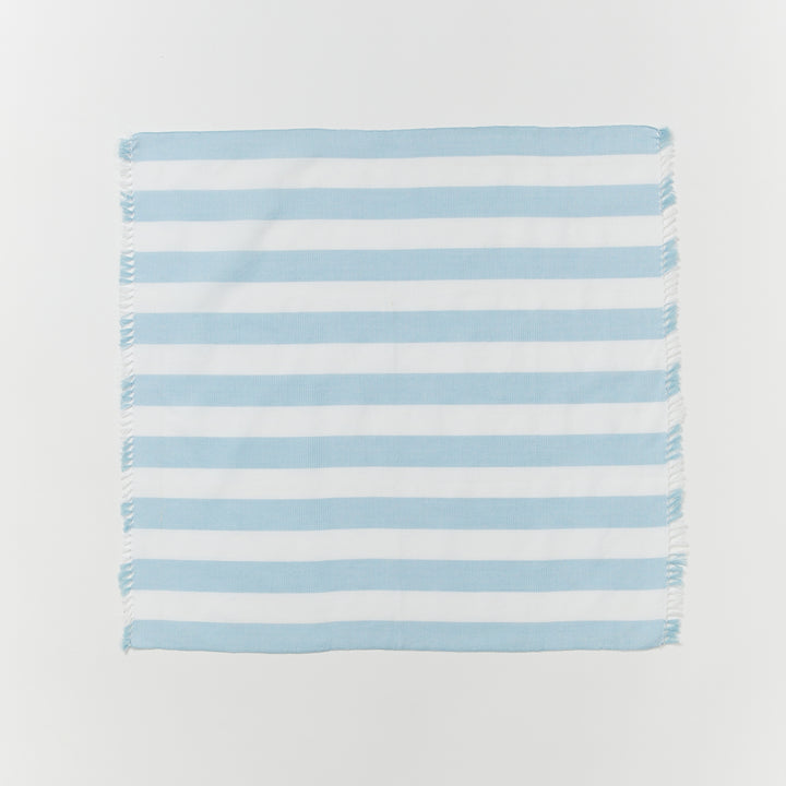 Woven Stripe Powder Blue Napkins (set of 4)