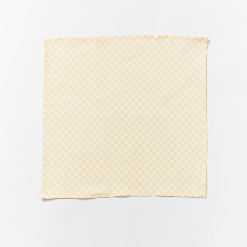 Tiny Checkers Peach Napkins (set of 6)