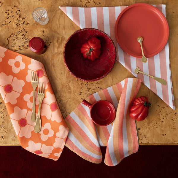 Florence Stripe Red Napkins (set of 6)