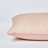 Tiny Checkers Pink 60x40cm Outdoor Cushion