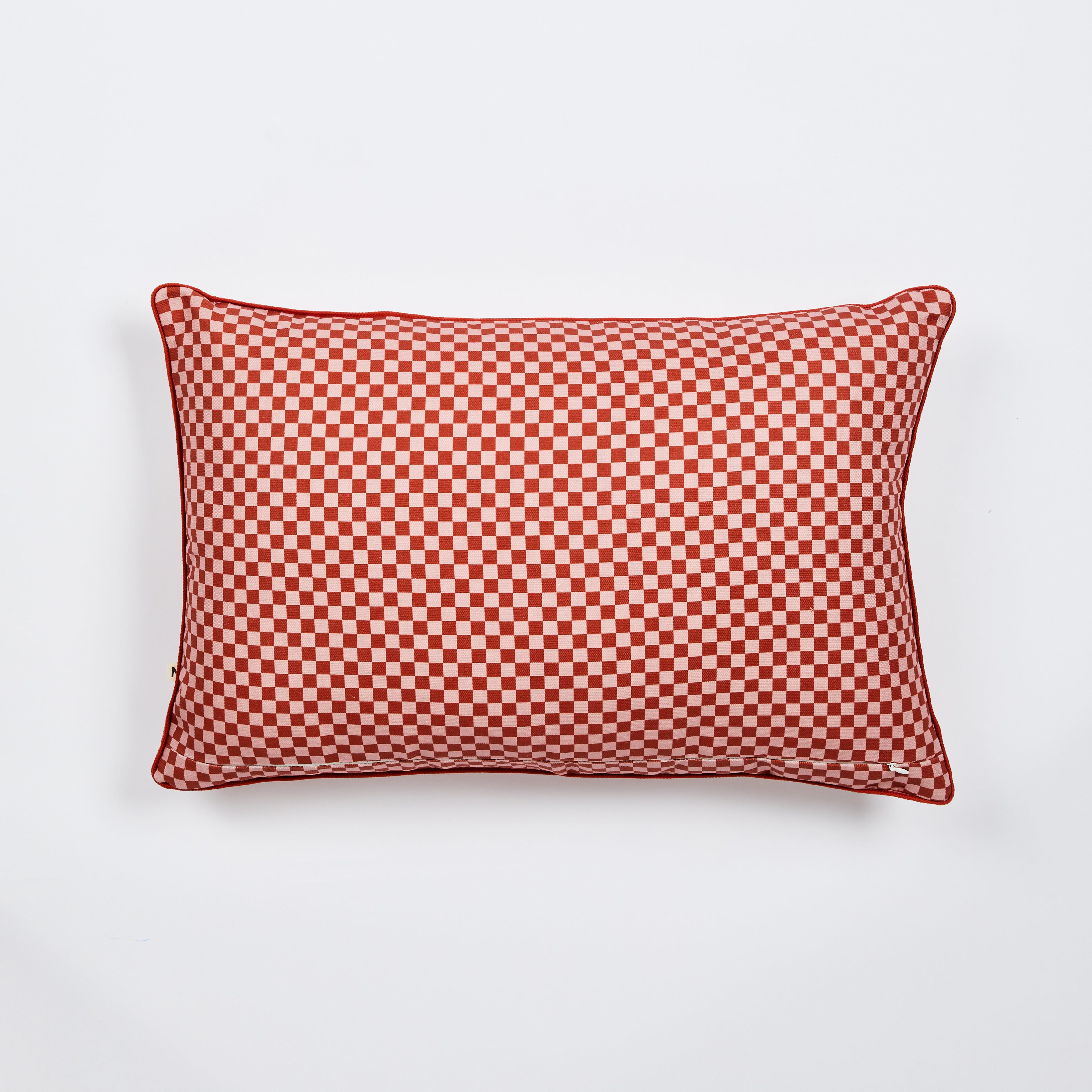 Tiny Checkers Red 60x40cm Outdoor Cushion