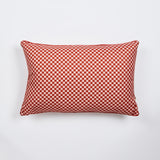 Tiny Checkers Red 60x40cm Outdoor Cushion