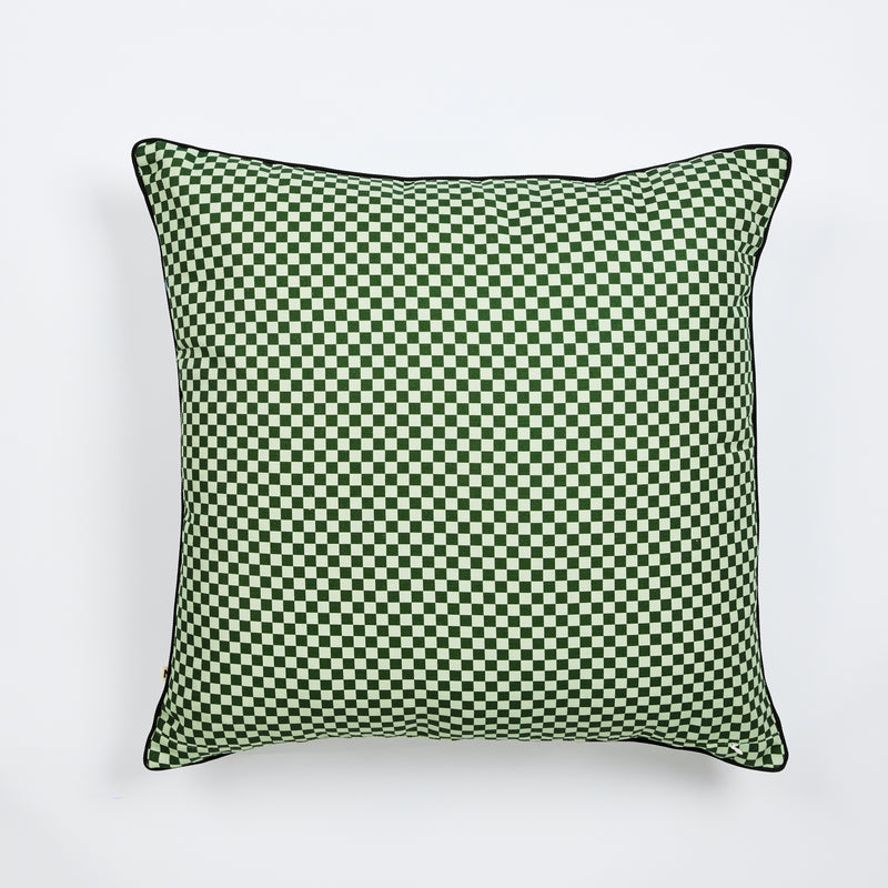 Tiny Checkers Leaf 60cm Outdoor Cushion