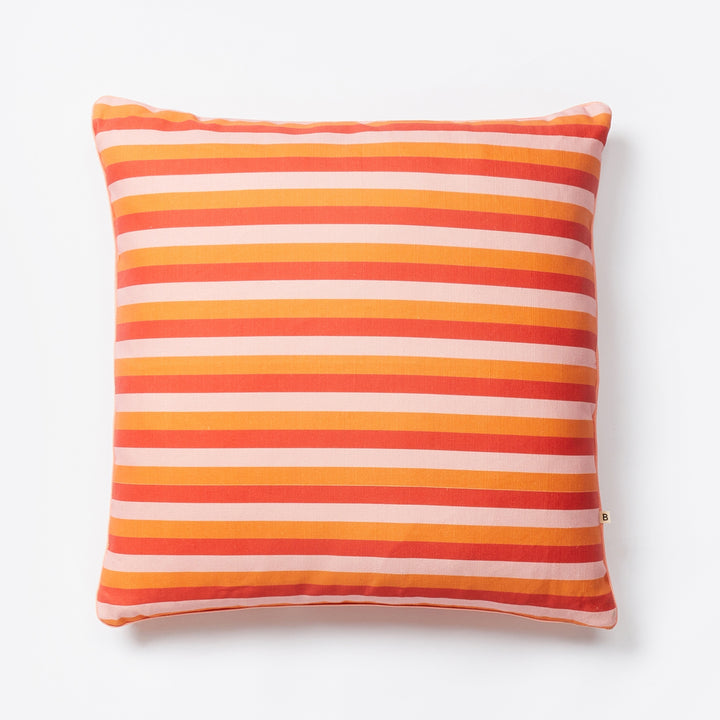 Florence Stripe Red Outdoor Cushion