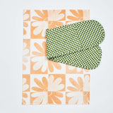 Tiny Checkers Leaf Long Pot Holder