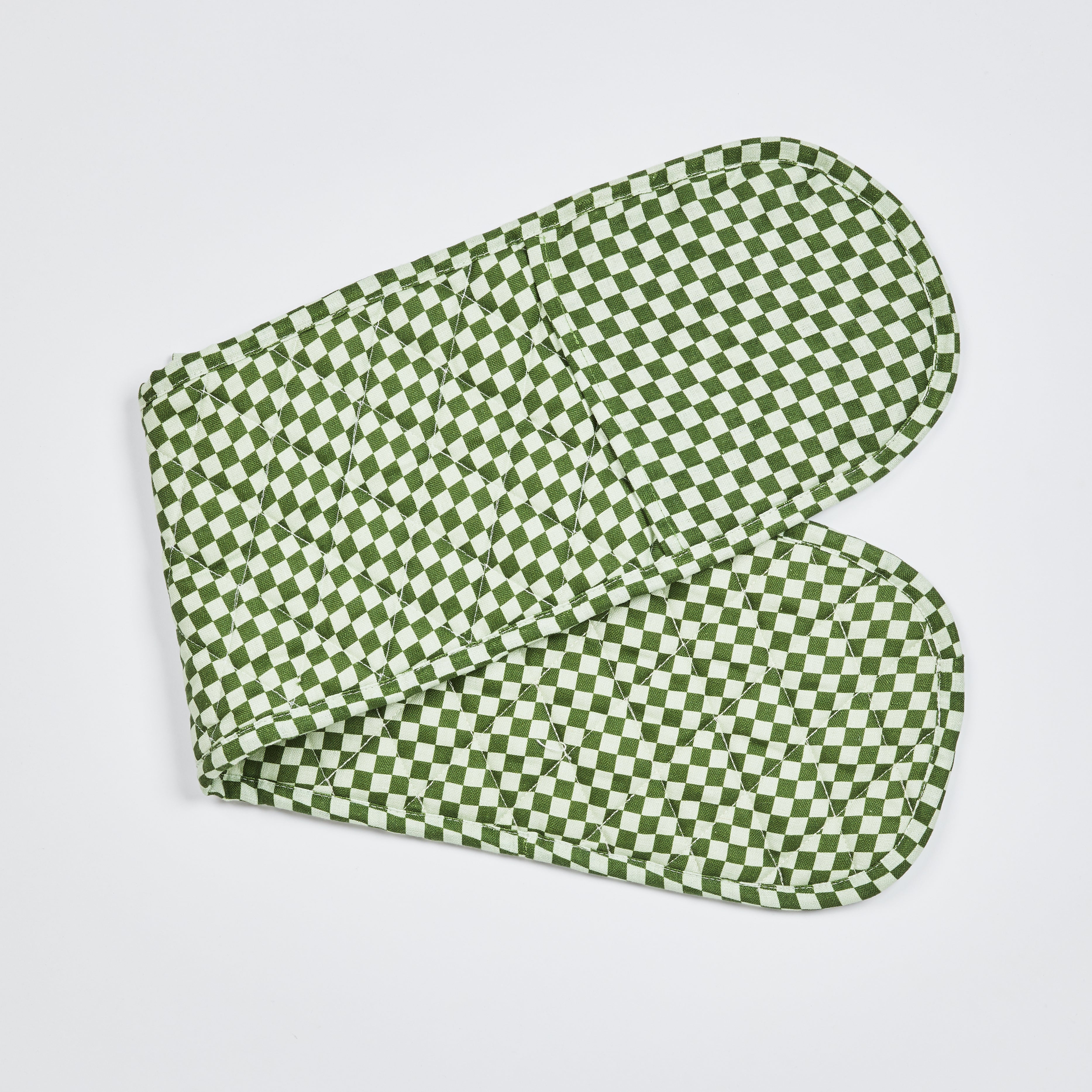 Tiny Checkers Leaf Long Pot Holder