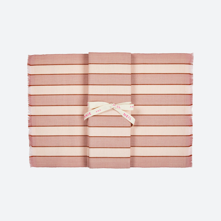 Stripe Pink Placemats (set of 4)