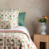 Tiny Checkers Blue Green Pillowcases (set of 2)
