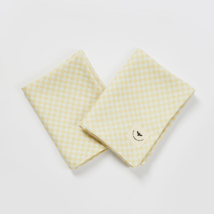 Tiny Checkers Vanilla Pillowcases