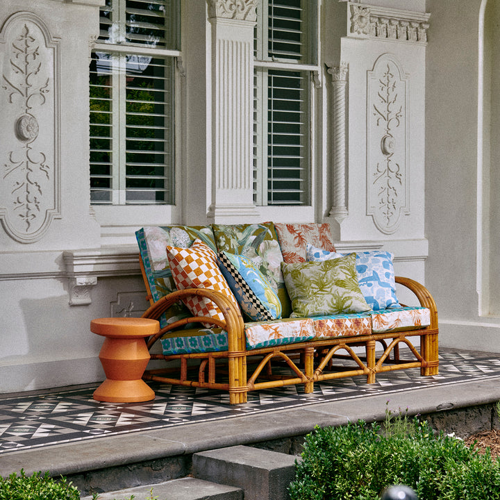 Pedestal Side Table Terracotta