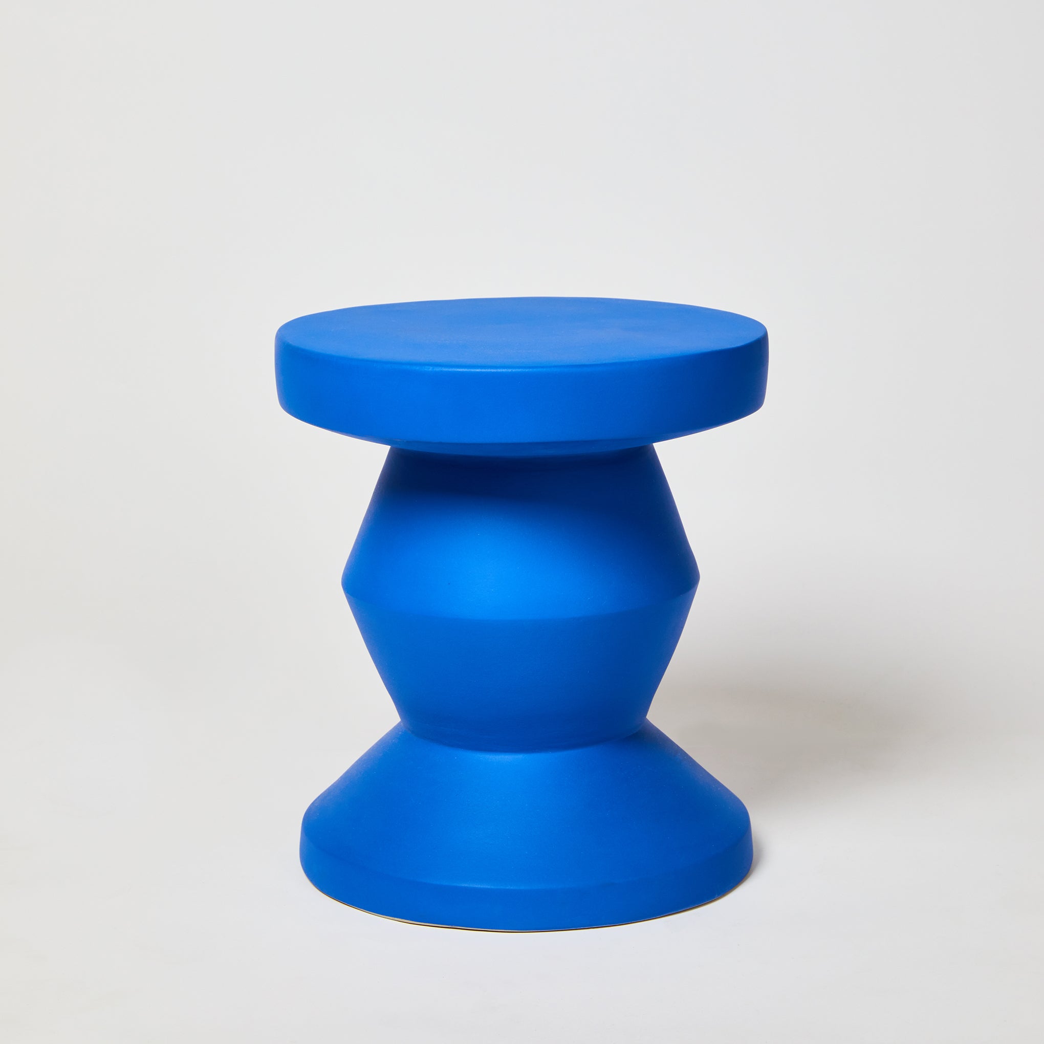 Pedestal Side Table Vivid Blue