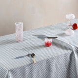 Tiny Checkers Powder Blue Tablecloth