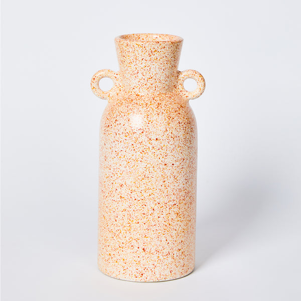 Speckle Amber Tall Vase