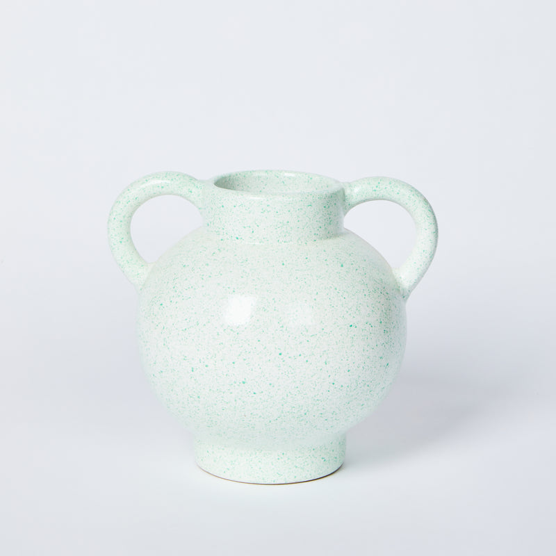 Speckle Green Short Vase