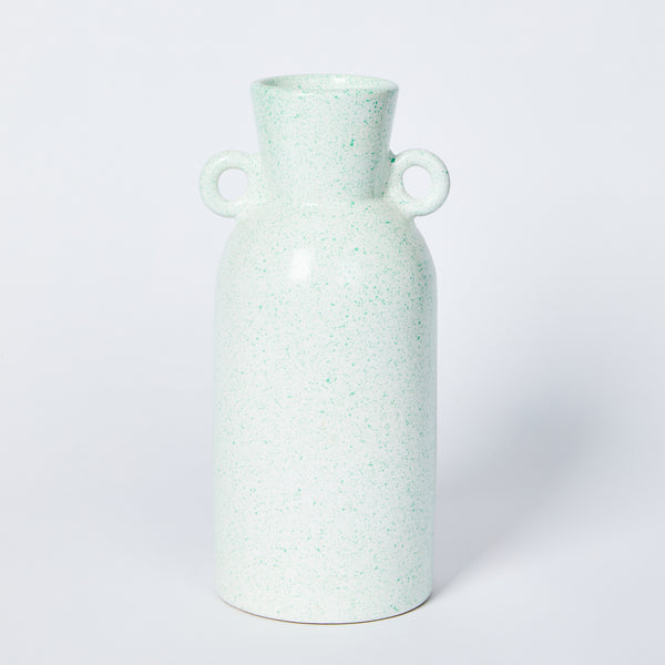 Speckle Green Tall Vase